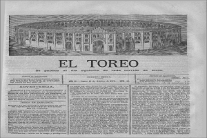 Eine alte Zeitung mit einem Konzertsaal mit einer großen Auditorium und mehreren Sitzreihen, wahrscheinlich beschreibt sie ein Ereignis oder die Location.