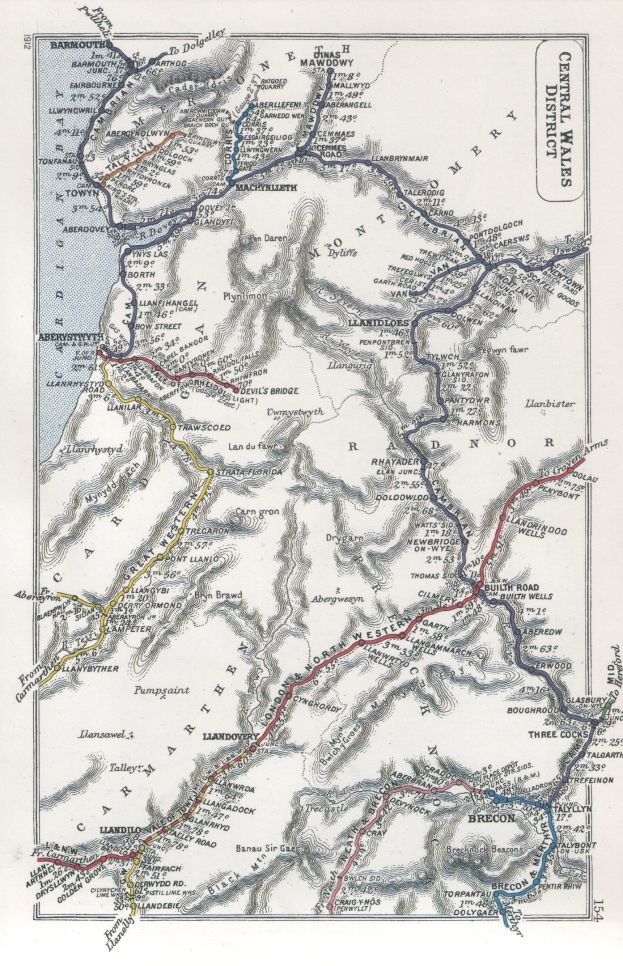 Detailierte alte Landkarte der schottischen Highlands mit beschrifteten geographischen Merkmalen, Routen und TextAnnotation.